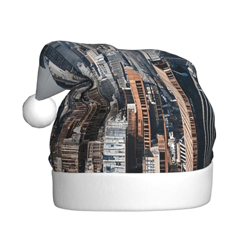 KFRXXZQB New York Fashion City – Druck Erwachsene Plüsch Weihnachtsmützen – Festliche Nikolausmützen für Erwachsene – Leicht & Bequem Weihnachten Versammlungen, Partys Urlaub Feiern KFRXXZQB New York Fashion City – Druck Erwachsene Plüsch Weihnachtsmützen – Festliche Nikolausmützen für Erwachsene – Leicht & Bequem Weihnachten Versammlungen, Partys Urlaub Feiern von KFRXXZQB