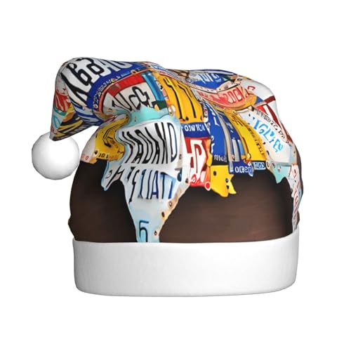 KFRXXZQB Nummernschildkarte – Druck für Erwachsene, Plüsch-Weihnachtsmützen – festliche Weihnachtsmannmützen für Erwachsene – leicht und bequem für Weihnachtsfeiern, Partys, Feiertage. KFRXXZQB Nummernschildkarte – Druck für Erwachsene, Plüsch-Weihnachtsmützen – festliche Weihnachtsmannmützen für Erwachsene – leicht und bequem für Weihnachtsfeiern, Partys, Feiertage. von KFRXXZQB