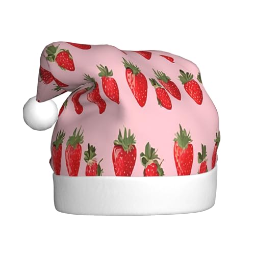 KFRXXZQB Süße Erdbeere – Druck Erwachsene Plüsch Weihnachtsmützen – Festliche Weihnachtsmannmützen für Erwachsene – Leicht & Bequem Weihnachten Versammlungen, Partys Urlaub Feiern KFRXXZQB Süße Erdbeere – Druck Erwachsene Plüsch Weihnachtsmützen – Festliche Weihnachtsmannmützen für Erwachsene – Leicht & Bequem Weihnachten Versammlungen, Partys Urlaub Feiern von KFRXXZQB