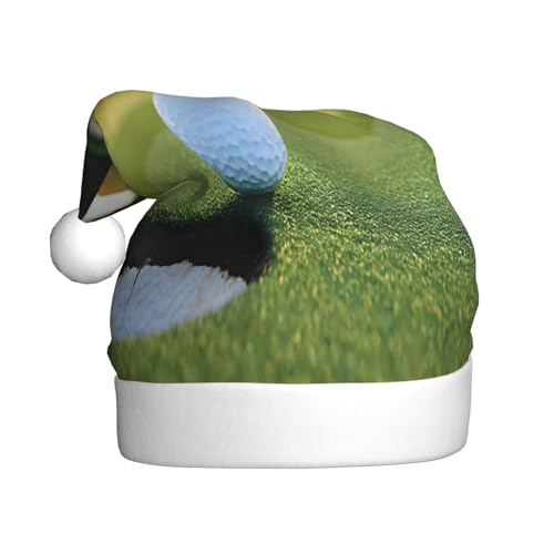 KFRXXZQB Weihnachtsmützen mit Golf-Aufdruck für Erwachsene – festliche Weihnachtsmannmützen für Erwachsene – leicht und bequem für Weihnachtsfeiern, Partys, Feiertage. KFRXXZQB Weihnachtsmützen mit Golf-Aufdruck für Erwachsene – festliche Weihnachtsmannmützen für Erwachsene – leicht und bequem für Weihnachtsfeiern, Partys, Feiertage. von KFRXXZQB