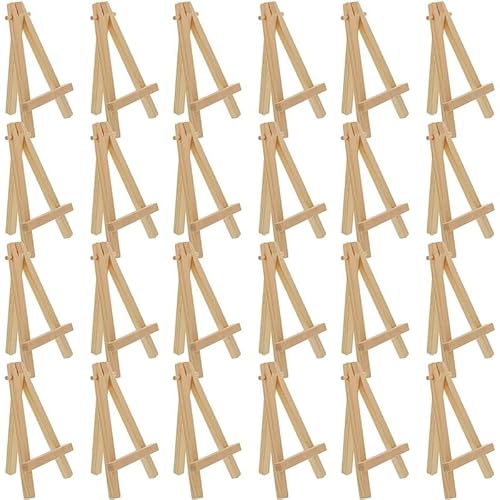 Staffelei Klein Holz 24 Stück 12,7 cm Mini-Ausstellungsständer aus Holz, Staffeleien, Tischständer, geeignet for Kinderbasteleien, Visitenkarten Staffelei Klein Holz 24 Stück 12,7 cm Mini-Ausstellungsständer aus Holz, Staffeleien, Tischständer, geeignet for Kinderbasteleien, Visitenkarten von KFXYSM