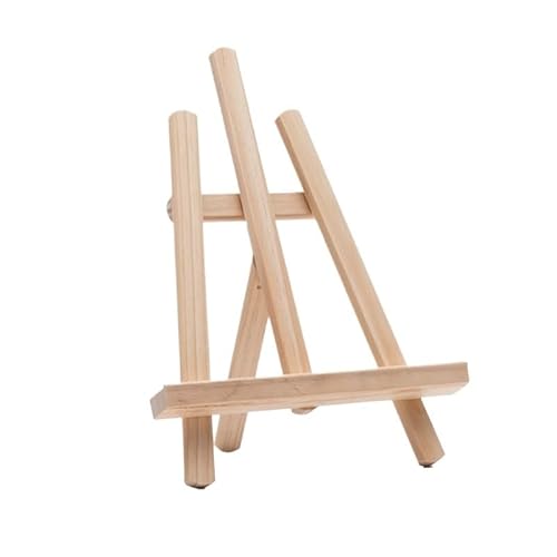 Staffelei Klein Holz 3 STÜCKE Malerei Staffelei Regal Klassenzimmer Studenten Künstler Ausstellung Kunsthandwerk Holzständer Halter DIY Kunst Fotokarten Anzeige(L) von KFXYSM