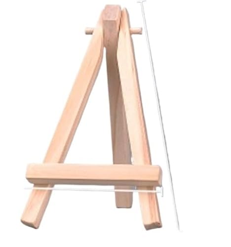 Staffelei Klein Holz 30 Stücke Holz Mini Staffelei Rahmen Dreieck Hochzeit Tisch Karte Stand Display Halter Kinder Malerei Handwerk Künstlerbedarf(7 30pcs) von KFXYSM