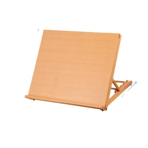 Staffelei Klein Holz Schreibtischstaffelei aus Holz, verstellbar, Tischstaffelei, Basteln, Zeichnen, Skizzieren, Künstler, Malwerkzeug, for Kinder, Anfänger und Erwachsene(45x35x30cm) von KFXYSM