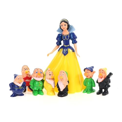 Prinzessin Schneewittchen und die Sieben Zwerge Figur Niedliche Mini-Modellpuppe für Kinder für Regaldekoration Bürodekoration Tischdekoration Prinzessin Schneewittchen und die Sieben Zwerge Figur Niedliche Mini-Modellpuppe für Kinder für Regaldekoration Bürodekoration Tischdekoration von KGADRX
