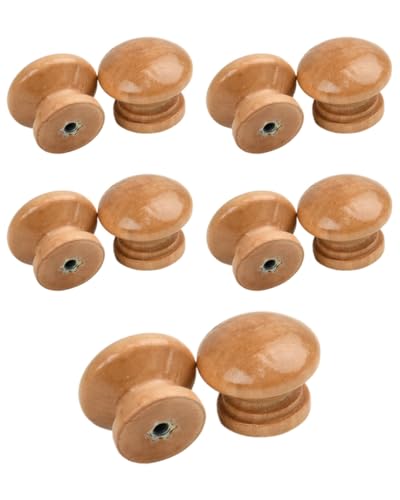 KGDUYC 10 pcs Türknöpfe, 28mm Runde Schrankknöpfe, Keramik Schrankgriffe und knöpfe, Möbelgriffe mit Schrauben für Schublade, Schränke, Innentüren, Küche, Wohnzimmer, Holzfarbe KGDUYC 10 pcs Türknöpfe, 28mm Runde Schrankknöpfe, Keramik Schrankgriffe und knöpfe, Möbelgriffe mit Schrauben für Schublade, Schränke, Innentüren, Küche, Wohnzimmer, Holzfarbe von KGDUYC