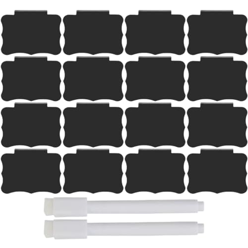 KGDUYC 12 Stück Etikettenhalter - Korb Etiketten, Abnehmbare Clips Etiketten mit 2 Whiteboard-Stift, Schwarze Korb Etiketten Clip Regal Etikettenhalter für Die Lagerung Bin Korb Box KGDUYC 12 Stück Etikettenhalter - Korb Etiketten, Abnehmbare Clips Etiketten mit 2 Whiteboard-Stift, Schwarze Korb Etiketten Clip Regal Etikettenhalter für Die Lagerung Bin Korb Box von KGDUYC