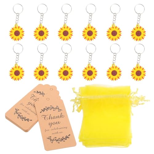KGDUYC Hochzeitsgastgeschenke,12-teiliges Set mit Sonnenblumen-Partygeschenken, Schlüsselanhänger, Hochzeit, Geburtstag, Party, Erntedankfest, Dankeschön-Zubehör KGDUYC Hochzeitsgastgeschenke,12-teiliges Set mit Sonnenblumen-Partygeschenken, Schlüsselanhänger, Hochzeit, Geburtstag, Party, Erntedankfest, Dankeschön-Zubehör von KGDUYC
