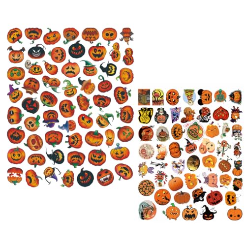 KGDUYC Scrapbooking Stickers,Halloween-Aufkleber, Geschenkaufkleber, Box-Umschlag-Aufkleber, Thanksgiving, Geburtstage (100 Stück) von KGDUYC