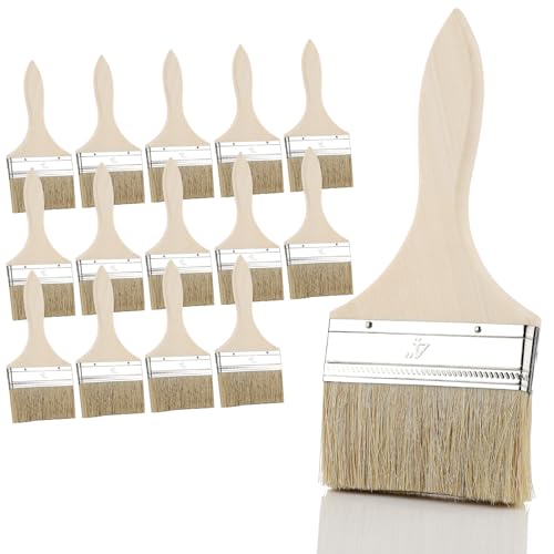 14 Stück 100mm Pinsel Malerpinsel Set Flachpinsel Lasurpinsel Breit Lack Pinsel Holzpinsel Farbpinsel für Farben, Lack, Malerbedarf, Streichen, Beizen, Klebstoffe, Holzöl, DIY 14 Stück 100mm Pinsel Malerpinsel Set Flachpinsel Lasurpinsel Breit Lack Pinsel Holzpinsel Farbpinsel für Farben, Lack, Malerbedarf, Streichen, Beizen, Klebstoffe, Holzöl, DIY von KGGZKG