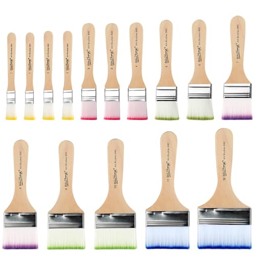 15 Stück 12 Größen Pinsel Acrylfarbe Breit Acrylpinsel Künstlerpinsel Flachpinsel Malpinsel Pinselset Acryl mit Holzgriffe für Acrylmalerei Ölmalerei Graffiti Wandmalerei Aquarellmalerei Gouache 15 Stück 12 Größen Pinsel Acrylfarbe Breit Acrylpinsel Künstlerpinsel Flachpinsel Malpinsel Pinselset Acryl mit Holzgriffe für Acrylmalerei Ölmalerei Graffiti Wandmalerei Aquarellmalerei Gouache von KGGZKG