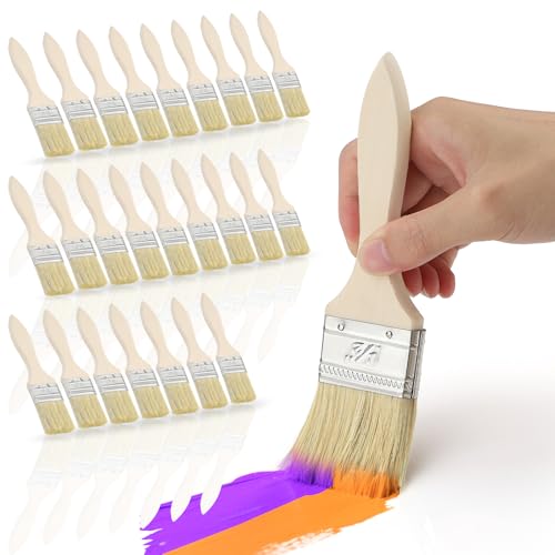 25 Stück 35mm Pinsel Malerpinsel Set Flachpinsel Lasurpinsel Breit Lack Pinsel Holzpinsel Farbpinsel für Farben, Lack, Malerbedarf, Streichen, Beizen, Klebstoffe, Holzöl, DIY 25 Stück 35mm Pinsel Malerpinsel Set Flachpinsel Lasurpinsel Breit Lack Pinsel Holzpinsel Farbpinsel für Farben, Lack, Malerbedarf, Streichen, Beizen, Klebstoffe, Holzöl, DIY von KGGZKG