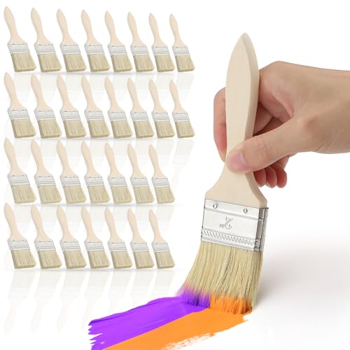 30 Stück 50mm Pinsel Malerpinsel Set Flachpinsel Lasurpinsel Breit Lack Pinsel Holzpinsel Farbpinsel für Farben, Lack, Malerbedarf, Streichen, Beizen, Klebstoffe, Holzöl, DIY 30 Stück 50mm Pinsel Malerpinsel Set Flachpinsel Lasurpinsel Breit Lack Pinsel Holzpinsel Farbpinsel für Farben, Lack, Malerbedarf, Streichen, Beizen, Klebstoffe, Holzöl, DIY von KGGZKG