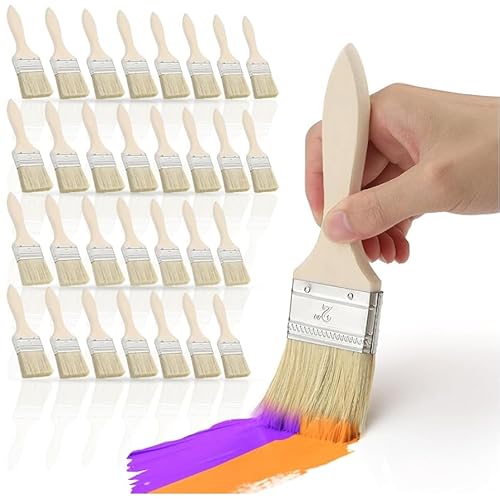 40 Stück 25mm Pinsel Malerpinsel Set Flachpinsel Lasurpinsel Breit Lack Pinsel Holzpinsel Farbpinsel für Farben, Lack, Malerbedarf, Streichen, Beizen, Klebstoffe, Holzöl, DIY 40 Stück 25mm Pinsel Malerpinsel Set Flachpinsel Lasurpinsel Breit Lack Pinsel Holzpinsel Farbpinsel für Farben, Lack, Malerbedarf, Streichen, Beizen, Klebstoffe, Holzöl, DIY von KGGZKG