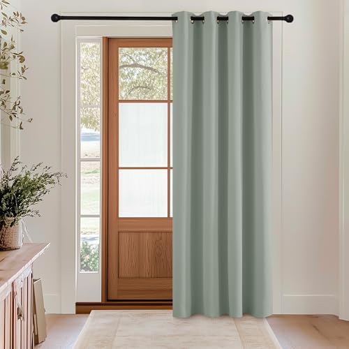 KGORGE Kinderzimmer Gardine Salbeigrün Thermovorhang Kälteschutz Tür Gardinen 230 cm Lang Verdunkelungsvorhang Ösen Abdunkelnde Vorhänge Verdunkelnd Curtain, 1 Stück H 230 x B 140 cm KGORGE Kinderzimmer Gardine Salbeigrün Thermovorhang Kälteschutz Tür Gardinen 230 cm Lang Verdunkelungsvorhang Ösen Abdunkelnde Vorhänge Verdunkelnd Curtain, 1 Stück H 230 x B 140 cm von KGORGE