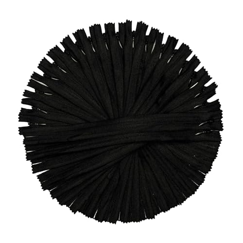 KGS Unsichtbare Reißverschlüsse | 20 Stück Set | Größe: 23 CM/ 9 Zoll | Farbe: Schwarz | Versteckte Reißverschlüsse für Kleider, Röcke, Kissen oder Näharbeiten von KGS