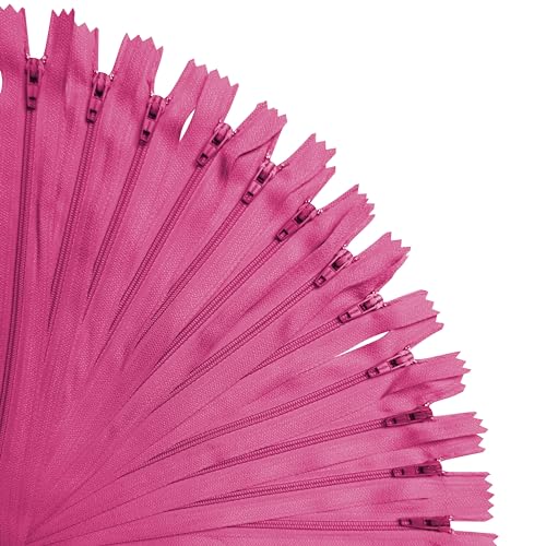 KGS Reißverschlüsse | Einfarbig: Rosa | Größe: 12.7 cm / 5 Zoll | 20 Stück pro Packung | Reißverschlüsse zur Herstellung von Taschen, Beuteln, Kissenbezügen KGS Reißverschlüsse | Einfarbig: Rosa | Größe: 12.7 cm / 5 Zoll | 20 Stück pro Packung | Reißverschlüsse zur Herstellung von Taschen, Beuteln, Kissenbezügen von KGS