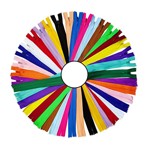 KGS Reißverschluss Invisible | 20 Assorted Farben | 20 Stück/Pack (05 Zoll/ 12.7 CM) von KGS