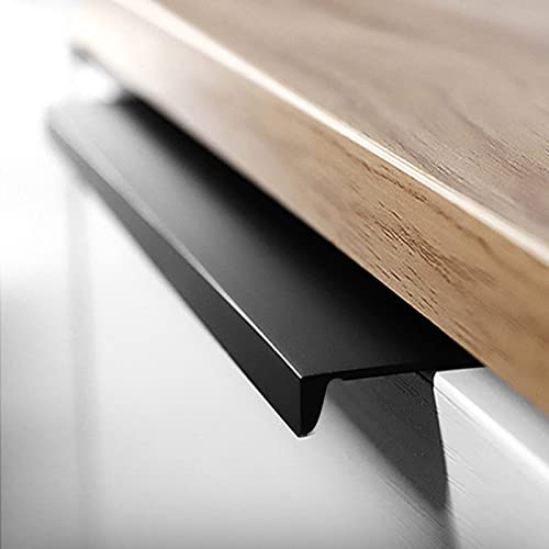 Schwarzer Möbelgriff, 80 mm, 150 mm, 400 mm, 600 mm, unsichtbarer Griff, moderner Schrankgriff, unsichtbare Türgriffe, für Kommode, Küche, Schublade,4 Stück,400mm/15.7in Schwarzer Möbelgriff, 80 mm, 150 mm, 400 mm, 600 mm, unsichtbarer Griff, moderner Schrankgriff, unsichtbare Türgriffe, für Kommode, Küche, Schublade,4 Stück,400mm/15.7in von KGUDYS