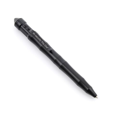 KH-Security 3-in-1 Tactical Pen Kubotan, Kugelschreiber, Glasbrecher mit Gürtelclip von KH-Security