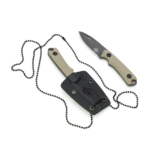 Neck Knife „Desert Black“ Taschenmesser - Outdoor Jagd Messer inkl. Kydex-Scheide Neck Knife „Desert Black“ Taschenmesser - Outdoor Jagd Messer inkl. Kydex-Scheide von KH-Security