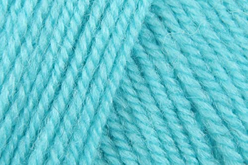 Stylecraft Life DK Häkelgarn, Wolle Acryl Mix vielseitig weiche Doppelstrickwolle für Kleidungsstücke, Accessoires - 100g Knäuel - Aqua (2357) - 3 Stück von KHASO