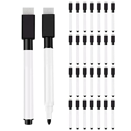 KHDULQ 30 Stück Folienstift Abwischbar Schwarz, Whiteboard Marker Schwarz Whiteboard Stifte Abwischbar Tafelstifte Abwischbar, for Home School Office Whiteboard Pinnwand Marker KHDULQ 30 Stück Folienstift Abwischbar Schwarz, Whiteboard Marker Schwarz Whiteboard Stifte Abwischbar Tafelstifte Abwischbar, for Home School Office Whiteboard Pinnwand Marker von KHDULQ