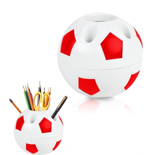 KHDULQ Stifteköcher,Stiftehalter im Fußball-Stil für Schüler mit 6 Löchern,Tisch Organizeraus Kunststoff,Stifte Organizer für Büro Zuhause Schule,Perfektes Einschulung Geschenk und Geburtstag (Rot) KHDULQ Stifteköcher,Stiftehalter im Fußball-Stil für Schüler mit 6 Löchern,Tisch Organizeraus Kunststoff,Stifte Organizer für Büro Zuhause Schule,Perfektes Einschulung Geschenk und Geburtstag (Rot) von KHDULQ