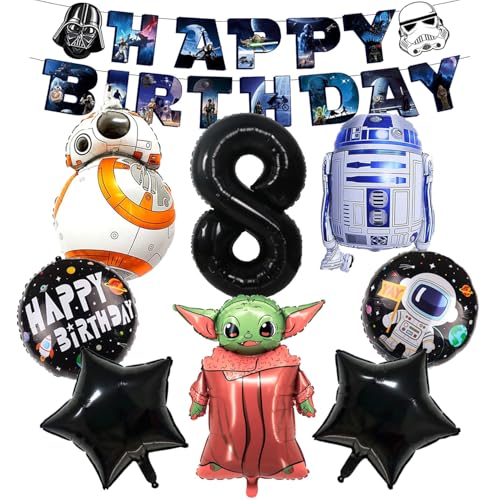 Geburtstag Deko für Jungen Gamer, 47 Stück Kinder ballons deko, Enthält Ballons aus Aluminiumfolie, Latexballons, Banner, Geeignet für Spielefans und Kindergeburtstagsdekorationen von KHFEIYUE
