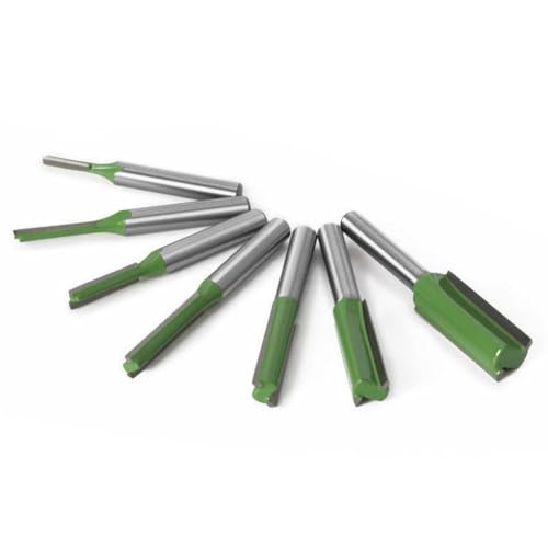 Industrieller 6-mm-Schaft-Fräser-Bit, Holzbearbeitungswerkzeug mit massiver Stahlkonstruktion (6 x 6 x 30) von KHIronHive