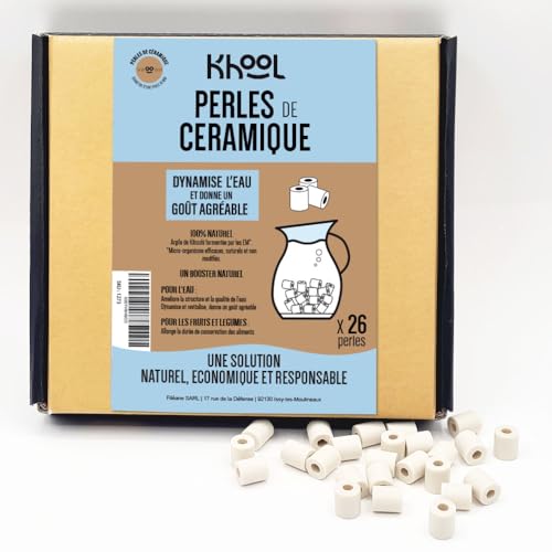 KHOOL | 25+1 EM-Keramikperlen Natur | Wasserhahn Wasserfilter & Filterkaraffe | Verbessert den Wassergeschmack | Anti-Kalk | Für Waschmaschine, Spülmaschine | 10mm KHOOL | 25+1 EM-Keramikperlen Natur | Wasserhahn Wasserfilter & Filterkaraffe | Verbessert den Wassergeschmack | Anti-Kalk | Für Waschmaschine, Spülmaschine | 10mm von KHOOL