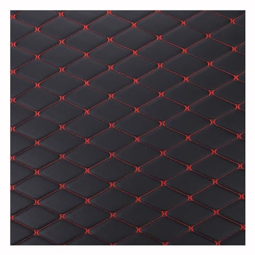 Kunstleder PVC Leder Polster Stoff Lederkonzept Polsterstoff Gesteppt Kaschiert Meterware Möbelstoff(Black 1,1.55X3m) von KHPGQIAS