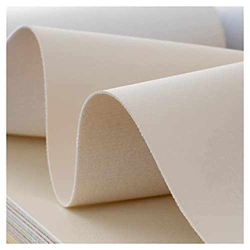 Kunstleder Polsterstoff Meterware FüR Möbel Sofa Stuhl Autos Polsterarbeiten Dekorationen DIY Basteln Nähen 137 cm Breit(Creamy-white,1.37X4m) von KHPGQIAS