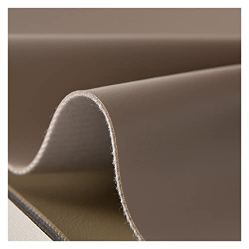 Kunstleder Polsterstoff Meterware FüR Möbel Sofa Stuhl Autos Polsterarbeiten Dekorationen DIY Basteln Nähen 137 cm Breit(Milk tea color,1.37X10m) von KHPGQIAS