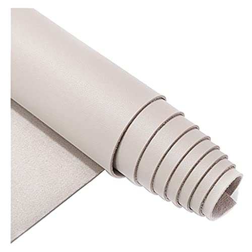 Kunstleder Stoff Kunstleder Hirschleder Samtstoff Kunstleder 1.38 Meter verbreiterter Polsterstoff zum Herstellen von Lederohrringe Schleifen Handwerk(Milky white,1.38X8m) von KHPGQIAS
