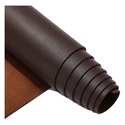 Leder Stoffrolle Kunstleder Stoff, Polsterstoff Heavy Duty Vinyl, Nähen Hobby Workshop Handgemachte Bastelbedarf Rohstoff(Brown,1.38X7m) von KHPGQIAS