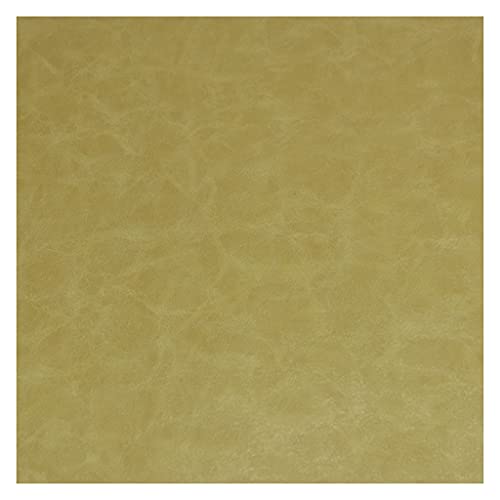 Möbelstoff Premium Bezugsstoff Zum PU Stoff Leder, Kunstleder Polster Handwerk DIY Nähen Sofa Handtasche Autositz(Goose yellow,1.46x2m) von KHPGQIAS