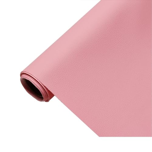Polster PVC Kunstleder, Polsterstoff in Rindsleder Optik, Möbelstoff Meterware - Blau a - für sämtliche Polsterarbeiten, Autos, Boote, Dekorationen(Pink,1.6X6m) von KHPGQIAS