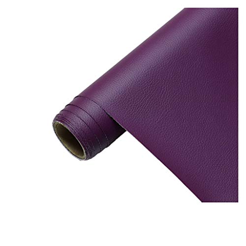 Polster PVC Kunstleder, Polsterstoff in Rindsleder Optik, Möbelstoff Meterware - Lila - für sämtliche Polsterarbeiten, Autos, Boote, Dekorationen(Purple,1.6X4m) von KHPGQIAS