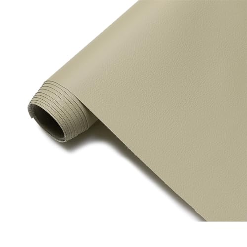 Polster PVC Kunstleder, Polsterstoff in Rindsleder Optik, Möbelstoff Meterware- für sämtliche Polsterarbeiten, Autos(Earthy Yellow,1.6X8m) von KHPGQIAS
