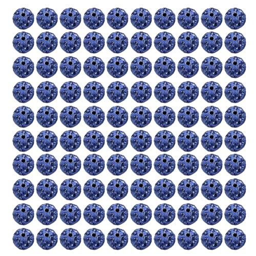 100 Pcs 10 Mm Funkelnde Kristallperlen Set Weiche Und Fliegende Disco Kugel Tonperlen Strasssperlen Für Handgefertigtes Zubehör 100 Pcs 10 Mm Funkelnde Kristallperlen Set Weiche Und Fliegende Disco Kugel Tonperlen Strasssperlen Für Handgefertigtes Zubehör von KHZen