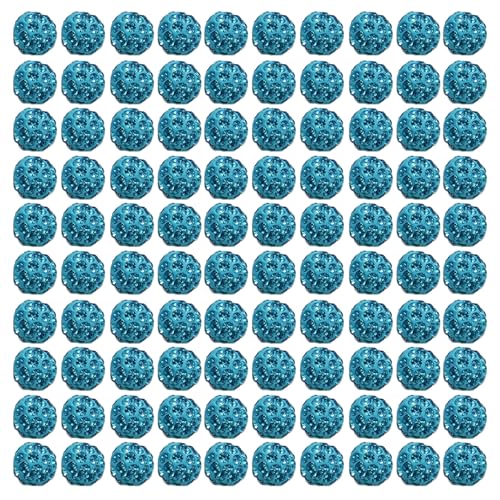 100 Pcs 10 Mm Funkelnde Kristallperlen Set Weiche Und Fliegende Disco Kugel Tonperlen Strasssperlen Für Handgefertigtes Zubehör 100 Pcs 10 Mm Funkelnde Kristallperlen Set Weiche Und Fliegende Disco Kugel Tonperlen Strasssperlen Für Handgefertigtes Zubehör von KHZen