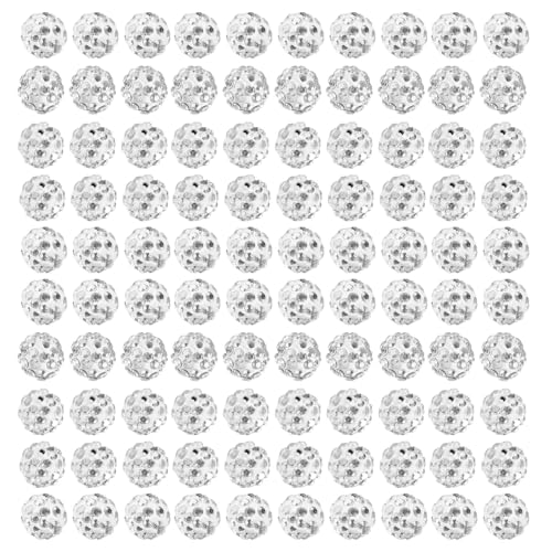 100 Pcs 10 Mm Funkelnde Kristallperlen Set Weiche Und Fliegende Disco Kugel Tonperlen Strasssperlen Für Handgefertigtes Zubehör 100 Pcs 10 Mm Funkelnde Kristallperlen Set Weiche Und Fliegende Disco Kugel Tonperlen Strasssperlen Für Handgefertigtes Zubehör von KHZen