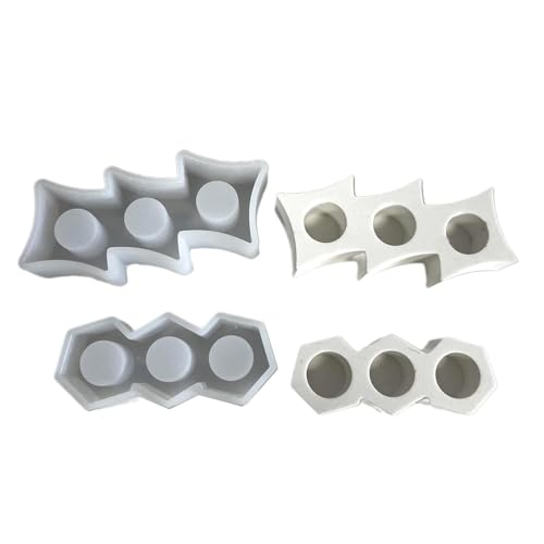 2 Stück Robuste Silikonkerzenhalter Schimmelpilz Set Flexible Harzkasten Formen Für Einzigartige Home Dekoration Und Geschenke von KHZen