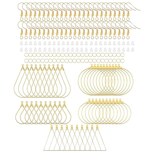 200pcs Ohrring Haken Ohrdrähte Ohrdrahtfunde Legierung Legierung Perlen Rahmen Juwelierentwicklung Teil Für Schmuckherstellung Geeignet von KHZen