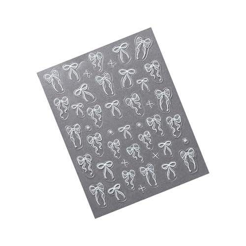 Bowknot Nails Decals Ribbon Bögen Nägel Kunstaufkleber Weiße Bögen Maniküre Aufkleber Kleber Nagel Aufkleber Bowknot Nails Decals Ribbon Bögen Nägel Kunstaufkleber Weiße Bögen Maniküre Aufkleber Kleber Nagel Aufkleber von KHZen