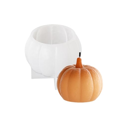 Flexible Silikonform 3D Kürbisform Kerzenform Duft Aromatherapys Herstellung Form Handgefertigter Schreibtisch Ornament Form von KHZen