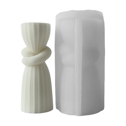 Flexible Silikonform Gestreifter Zylinderform Mit Kerzenform Duft Aromatherapys Herstellung Form Handgefertigter Ornamentform von KHZen