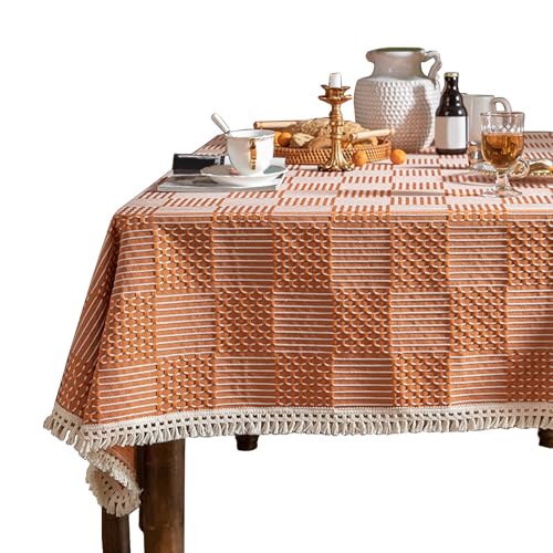 Geometrisches Design Tischdecke Haltbarkeit Faltenfree Polyester Stoff Für Kaffeetische Esstische Home Dekoration Karierte Tischdecke Geometrisches Design Tischdecke Haltbarkeit Faltenfree Polyester Stoff Für Kaffeetische Esstische Home Dekoration Karierte Tischdecke von KHZen