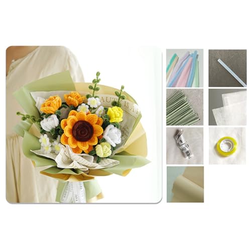 KHZen Rohrreiniger Blumenherstellung Kits Blumenbouquet Bastel Set Rohrreiniger Blütenset Handwerksbedarf KHZen Rohrreiniger Blumenherstellung Kits Blumenbouquet Bastel Set Rohrreiniger Blütenset Handwerksbedarf von KHZen
